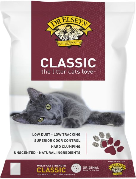 Dr. Elsey's Precious Unscented Clumping Clay Cat Litter, 40-lb bag slide 1 of 8