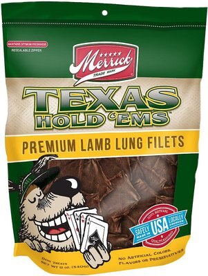 Merrick Texas Hold'ems Premium Lamb Lung Filets Dog Treats, slide 1 of 1