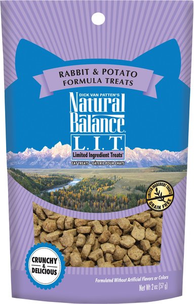 Natural Balance L.I.T. Limited Ingredient Treats Rabbit Potato Formula Cat Treats