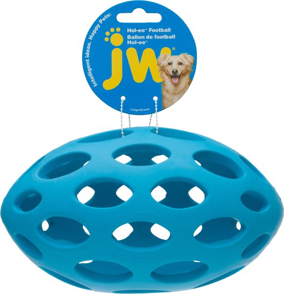 JW Pet Hol-ee Football Dog Toy, Color Varies, Large slide 1 of 6