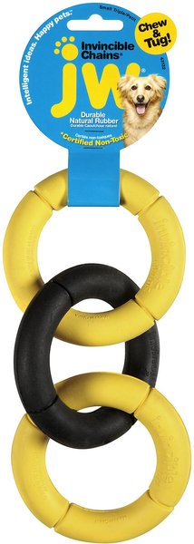 JW Pet Invincible Chains Triple Dog Toy, Color Varies, Small slide 1 of 4