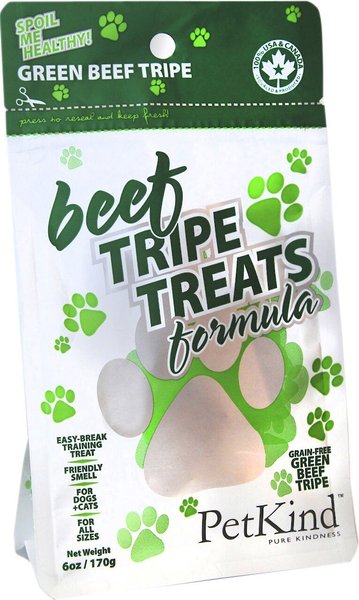 PetKind Green Beef Tripe Formula Grain-Free Dog & Cat Treats, 6-oz bag slide 1 of 7