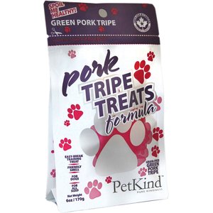 PetKind Green Pork Tripe Formula Grain-Free Dog Treats, 6-oz bag