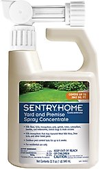 Sentry Home Yard & Premise Flea & Tick Spray Concentrate, 32-oz bottle
