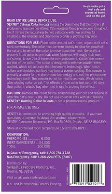 Show full view: Sentry HC Good Behavior Pheromone Cat Calming Collar, 3 count slide 3 of 7