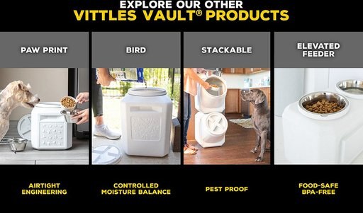 Gamma2 Vittles Vault Pet Food Storage, 50-lb