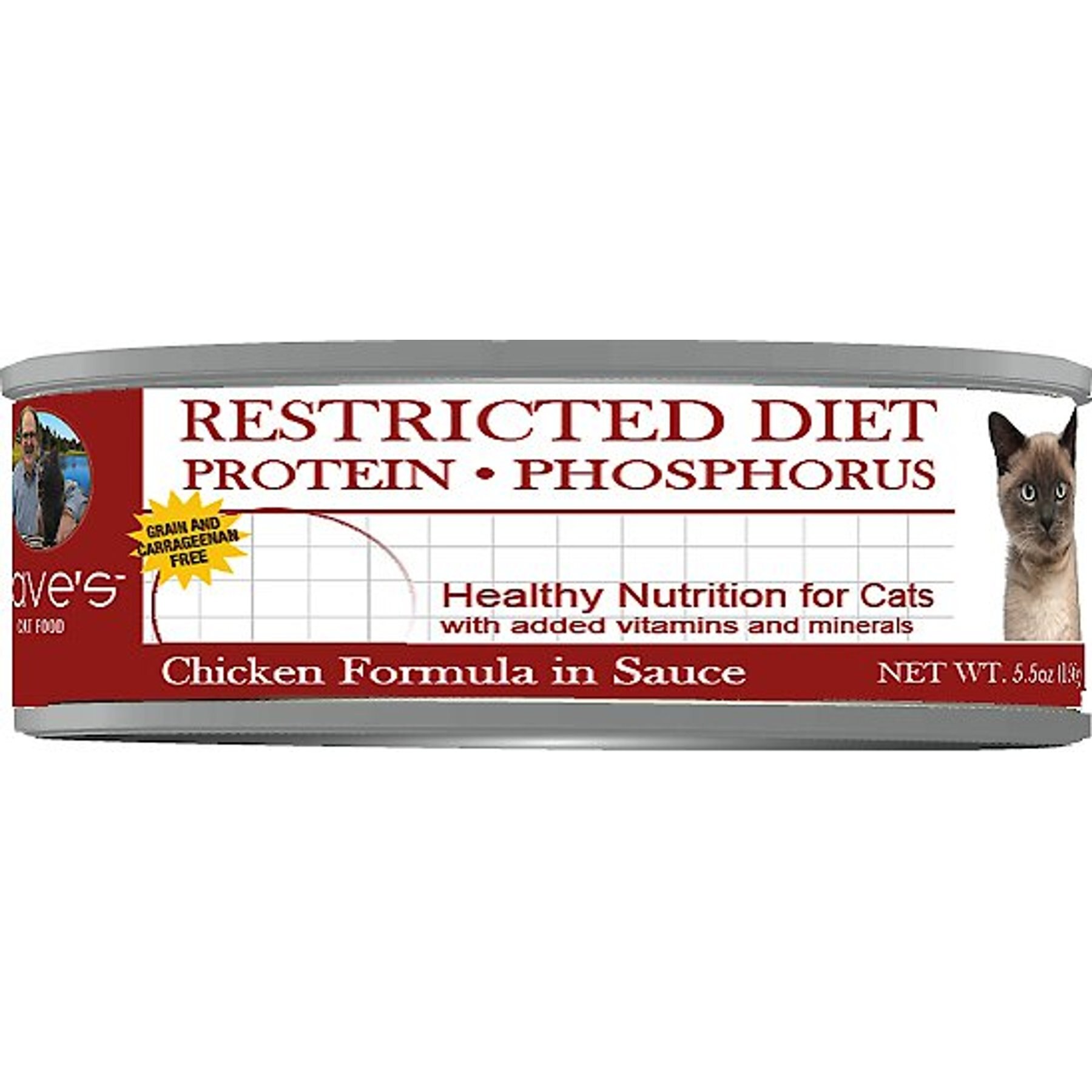 DAVE'S PET FOOD Restricted Diet Phosphorus Chicken Formula in Sauce