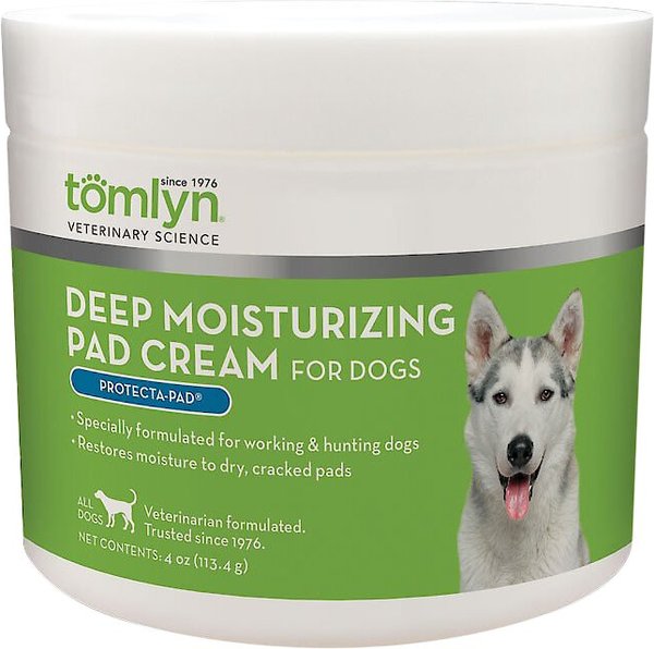 Discontinued TOMLYN Protecta Pad Paw Pad Elbow Cream for Dogs 4 oz tub Chewy