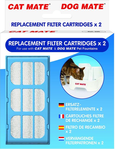 Cat Mate Replacement Filter Cartridges for Cat Mate & Dog Mate Fountains, 2 count slide 1 of 2