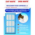 Cat Mate Replacement Filter Cartridges for Cat Mate & Dog Mate Fountains, 2 count