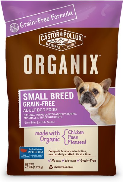 Castor & pollux organix grain free organic hotsell small breed recipe recipe dry dog food