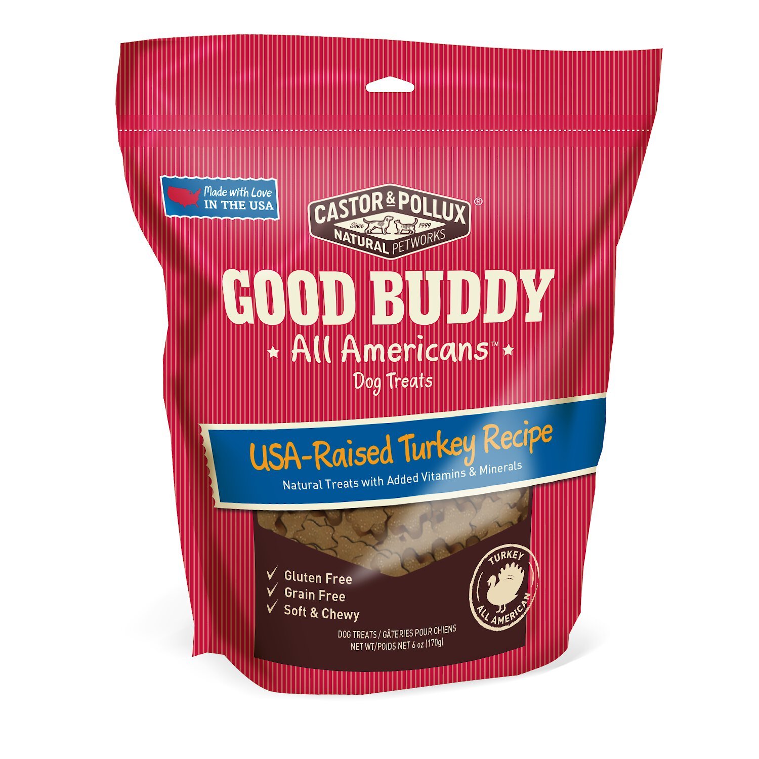 CASTOR & POLLUX Good Buddy All Americans Turkey Recipe GrainFree Dog Treats reviews