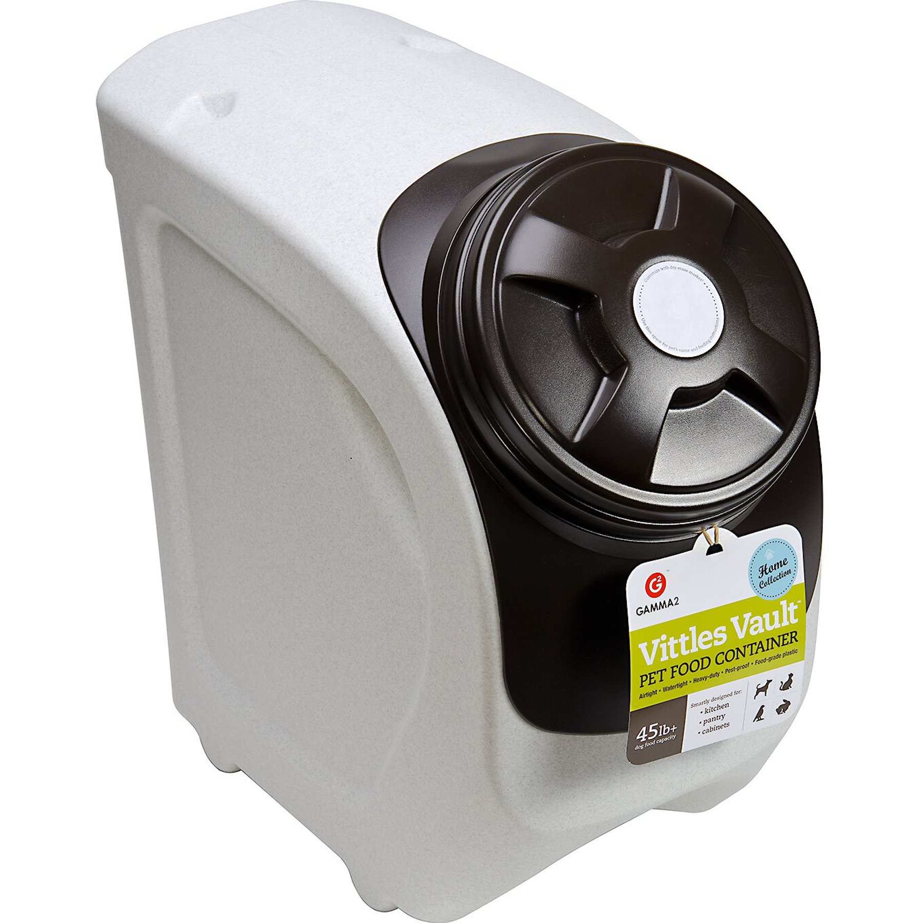 GAMMA2 Vittles Vault Home Stackable Pet Food Storage, 45lb