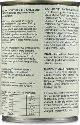 Show full view: ZIWI Peak Beef Recipe Canned Dog Food, 13-oz can, case of 12 slide 4 of 5