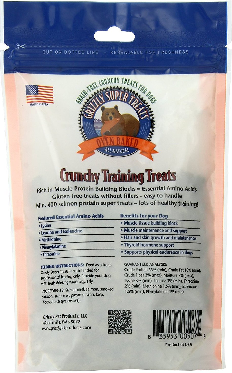 grizzly crunchy training treats