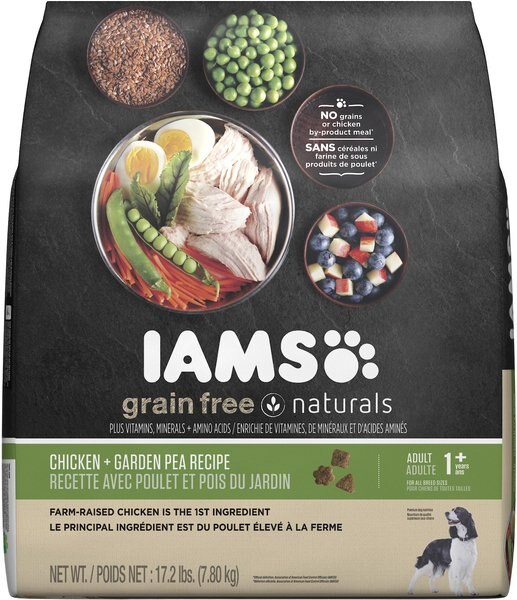 Discontinued IAMS GrainFree Naturals Chicken & Garden Pea Recipe