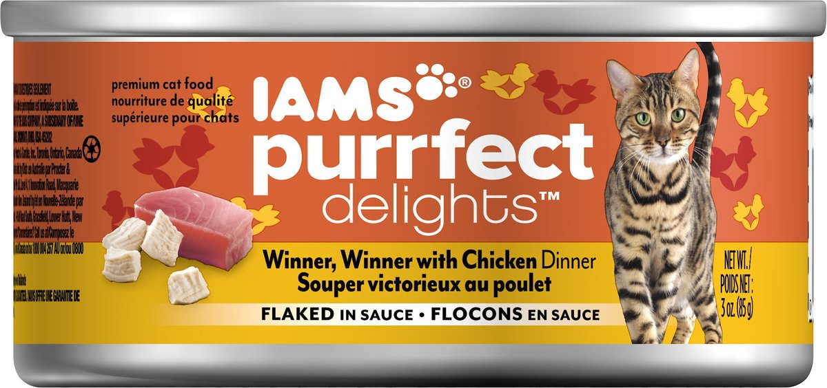 Iams purrfect 2025 delights flaked discontinued