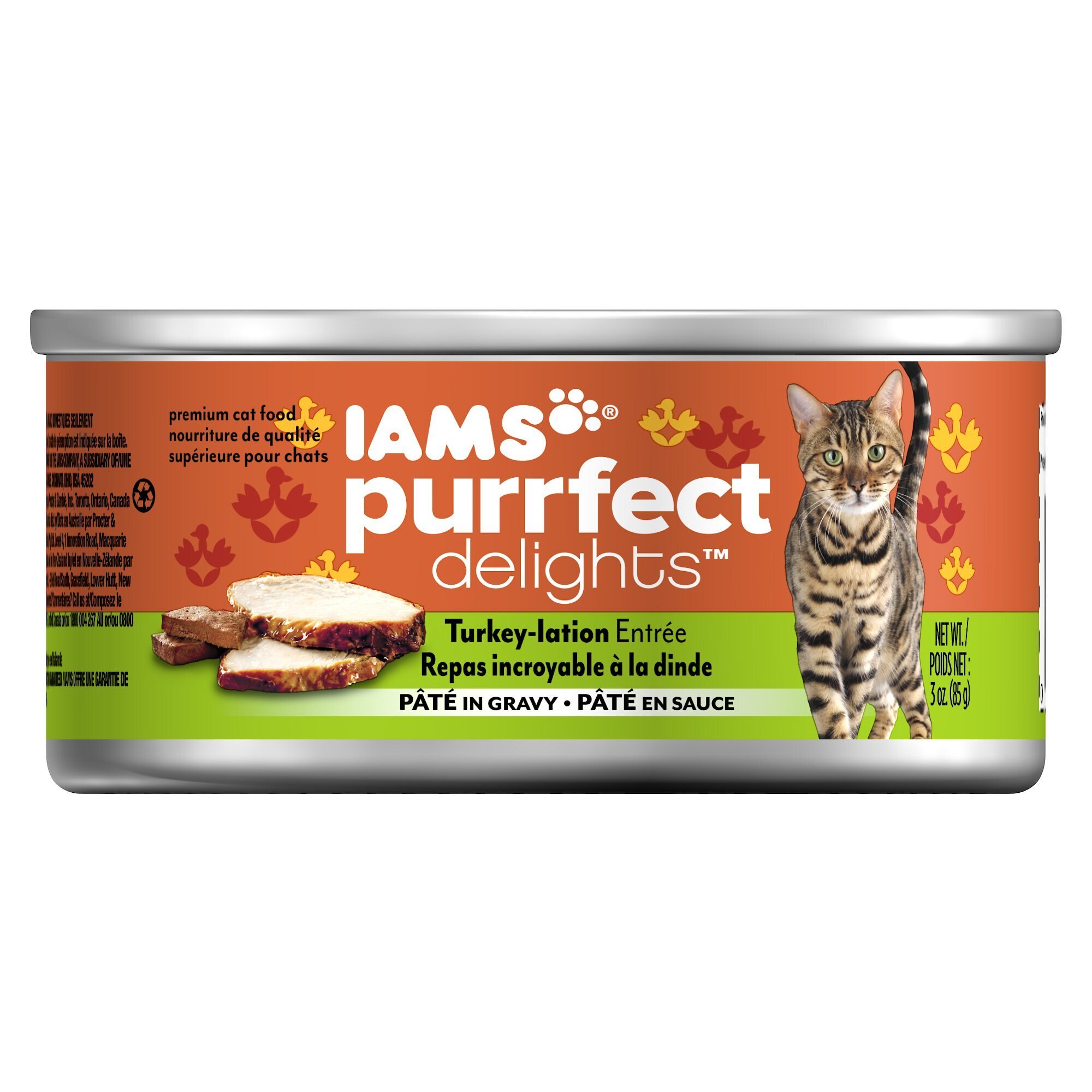 IAMS Purrfect Delights Turkey lation Entree Pate in Gravy Canned