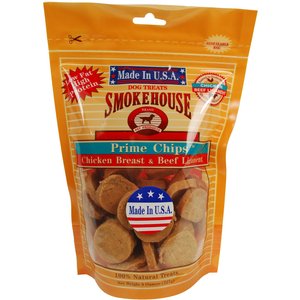 Smokehouse USA Chicken Breast & Beef Ligament Prime Chips Dog Treats, 8-oz bag