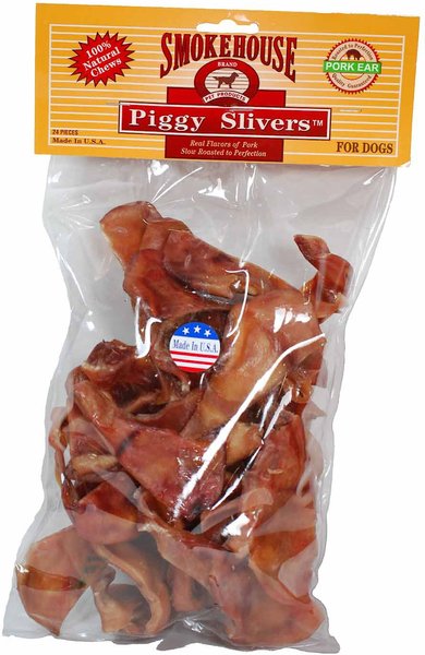 Smokehouse USA Piggy Slivers Dog Treats, 24 count slide 1 of 4