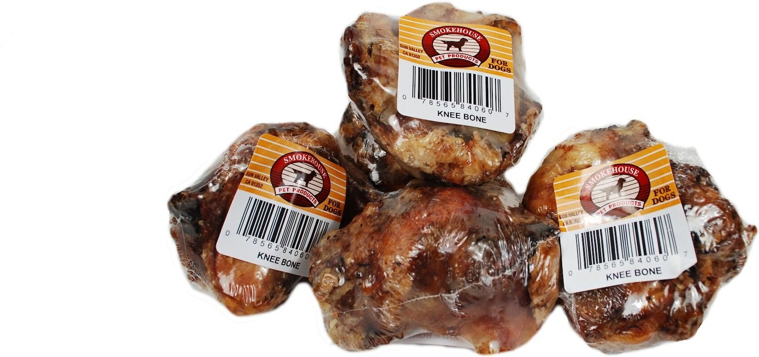 SMOKEHOUSE USA Knee Bones Dog Treats, Knee bone, 1 count