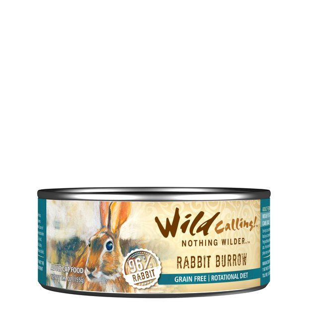 wild calling rabbit cat food