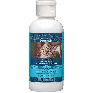 Alaska Naturals Wild Alaskan Pollock Oil Natural Cat Supplement, 4-oz bottle