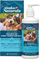 Alaska Naturals Wild Alaskan Pollock Oil Natural Dog Supplement, 8-oz bottle slide 1 of 5