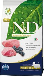 Farmina Natural & Delicious Lamb Grain-Free Mini Breed Formula Dry Dog Food, 5.5-lb bag