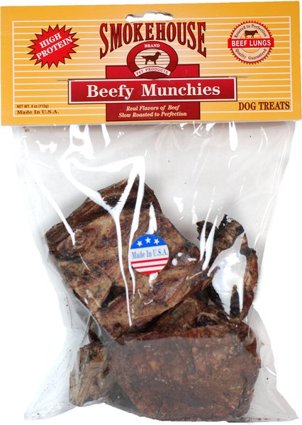 Smokehouse USA Beefy Munchies Dog Treats, 4-oz bag slide 1 of 2