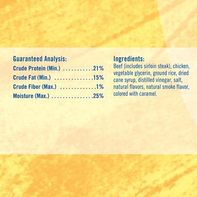 Show full view: True Chews Premium Jerky Cuts with Real Sirloin Steak Dog Treats, 22-oz bag slide 3 of 5