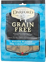 Darford Breath Beaters Grain-Free Dog Treats, 12-oz bag