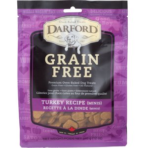 Darford Grain-Free Turkey Recipe Dog Treats, 12-oz bag