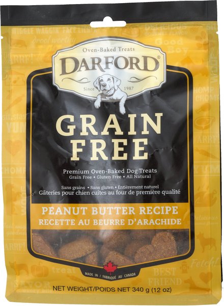 Darford Grain-Free Peanut Butter Recipe Dog Treats, 12-oz bag slide 1 of 6
