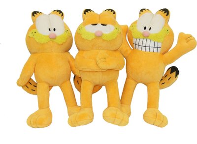 Multipet Garfield Squeaky Plush Dog Toy, slide 1 of 1