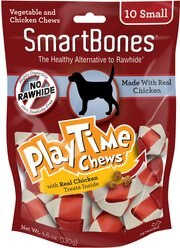 SmartBones Small PlayTime Chicken Chews Dog Treats, 10 count
