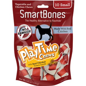 SmartBones Small PlayTime Chicken Chews Dog Treats, 10 count