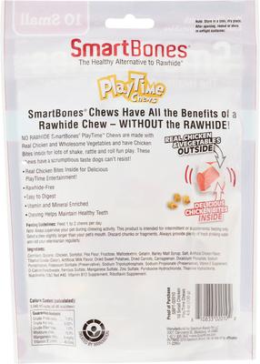 Show full view: SmartBones Small PlayTime Chicken Chews Dog Treats, 10 count slide 4 of 7