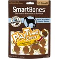 SmartBones Small PlayTime Peanut Butter Chews Dog Treats, 10 count