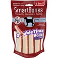 SmartBones Small DoubleTime Chicken Rolls Dog Treats, 4 count