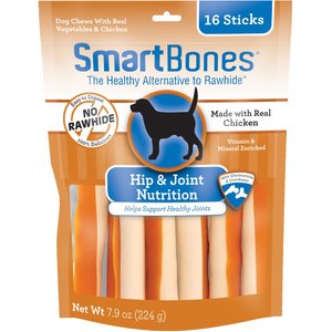 SmartBones Hip & Joint Care Chicken Chews Dog Treats, 16 pack