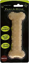 Hyper Pet Bacon Flav-A-Bone Dog Chew Toy, Medium