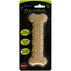 Hyper Pet Bacon Flav-A-Bone Dog Chew Toy, Medium