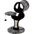 MidWest Feline Nuvo Salvador 30.75-in Faux Fur Cat Tree, Black Floral