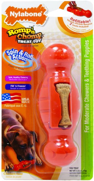 Nylabone Romp n Chomp Mini Souper Roller Dog Treat Toy