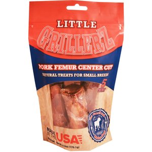 Grillerz Little Grillerz Pork Femur Center Cut Dog Treats, 5 count