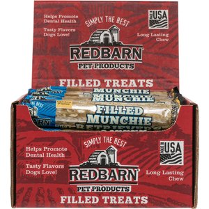 Redbarn Filled Munchie Retrievers Chicken Flavor Dog Treats, case of 24