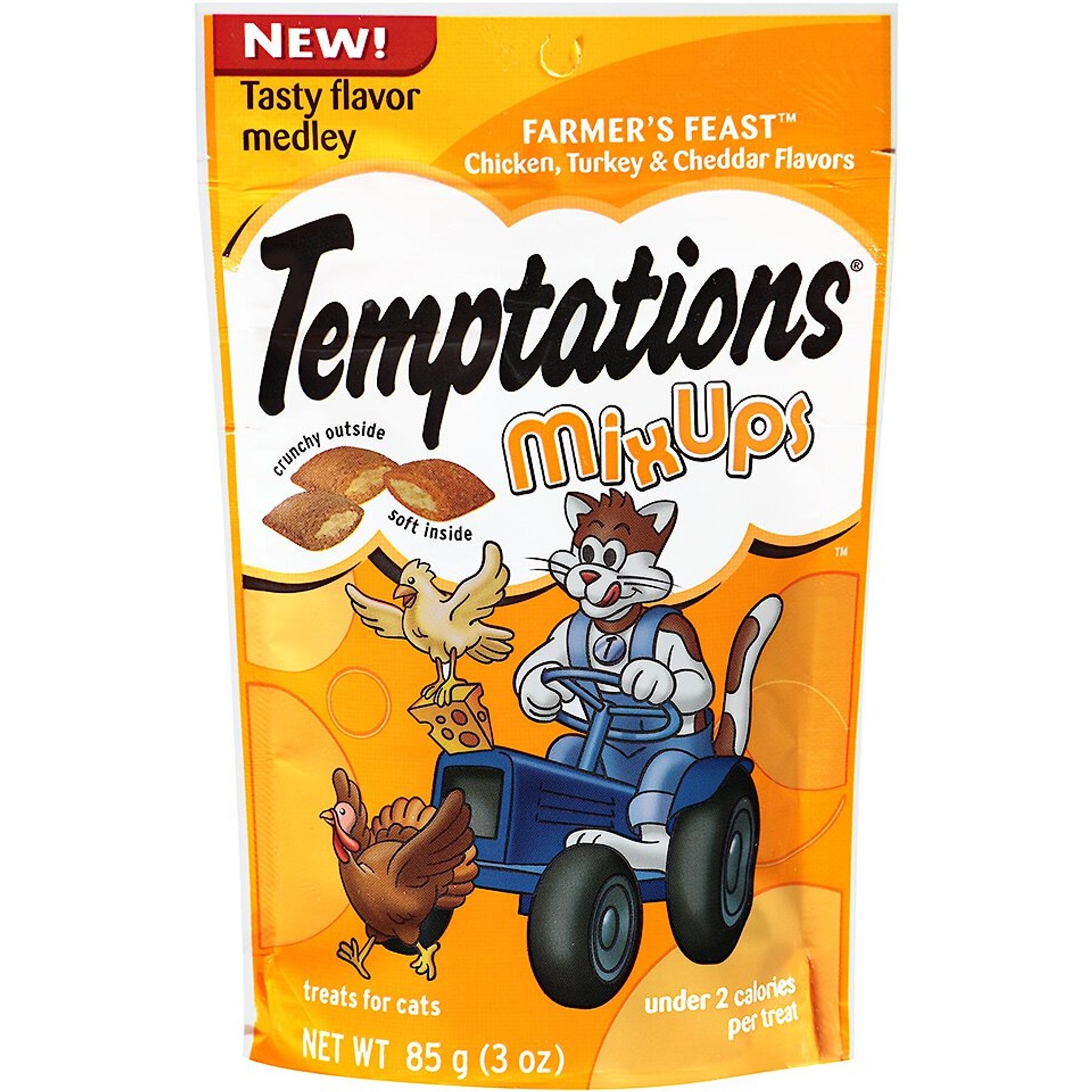 Discontinued TEMPTATIONS Mixups Farmer's Feast Cat Treats, 3oz bag