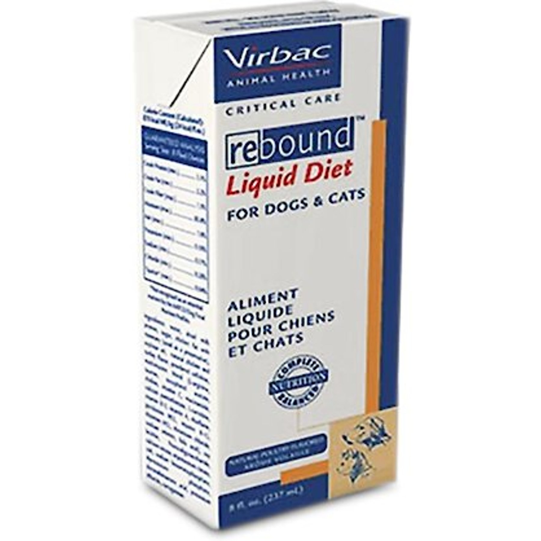 Discontinued VIRBAC Rebound Liquid Diet for Dogs & Cats, 8oz bottle
