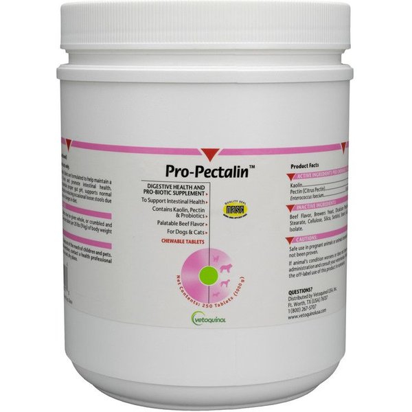 VETOQUINOL ProPectalin Medication for Diarrhea for Cats & Dogs, 250 count